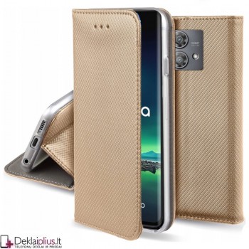 Telone atverčiamas dėklas - auksinės spalvos (Motorola Edge 40 Neo) Telone atverčiamas dėklas - auksinės spalvos (Motorola Edge 40 Neo)